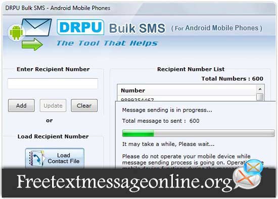 Bulk Messaging Android screenshot