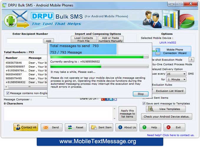 Android Mobile Text Messaging Software