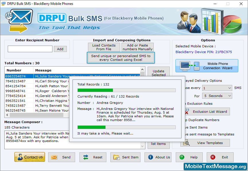 Sending Process