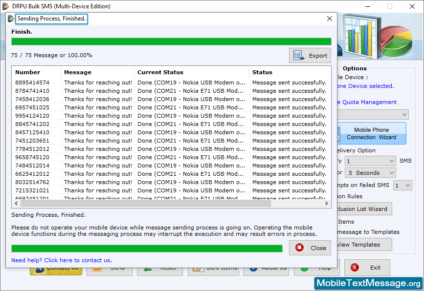 Sending Process Sending Process