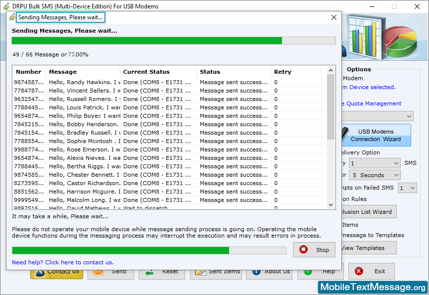 Sending Process Sending Process