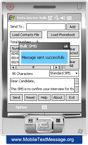 confirmation message confirmation message
