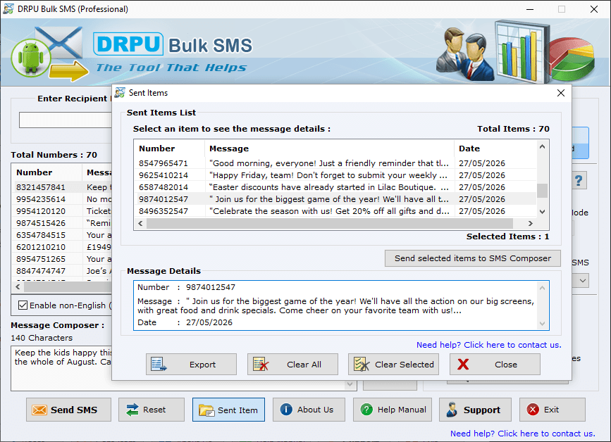 Bulk SMS Software – Professional